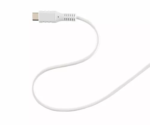 DINIC USB Typ C auf C Ladekabel, 2x USB Typ C Stecker, 60W, 3A, OD: 3.5mm, weiß, DINIC Box mit Euroloch, 1.5m
